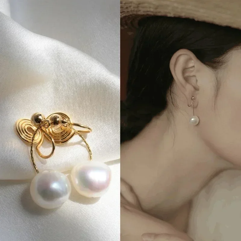 Ear Clip Without Ear Hole Women's Summer Ear Bone Clip Light Luxury High Grade Pearl Earrings Minority Temperament Versatile