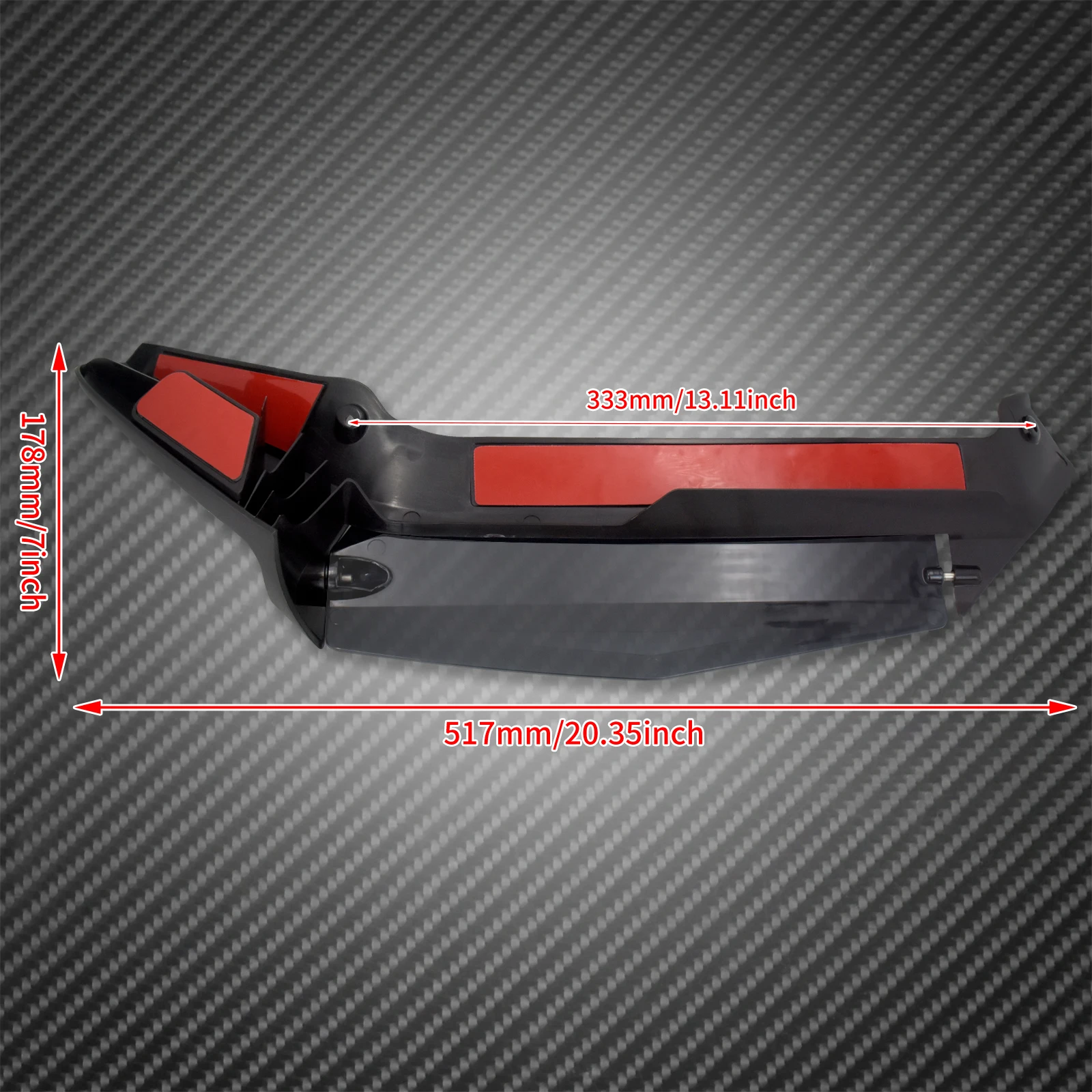 Motorcycle Adjustable Air Deflector Side Wing Windshield ABS Fairing For Honda Gold Wing GL1800 Touring 2018-2023