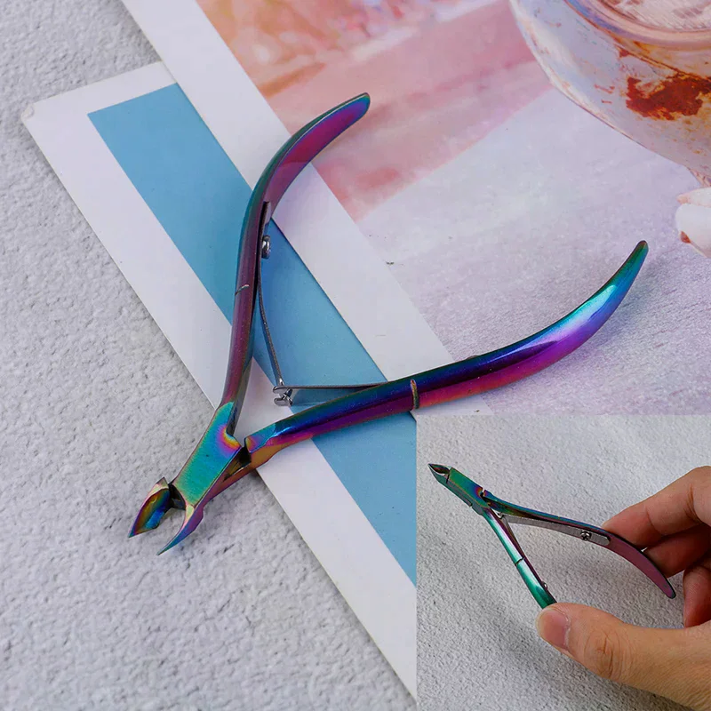 1 stks Nail Art Cuticle Nipper Cutter Pedicure Clipper Rvs Tool