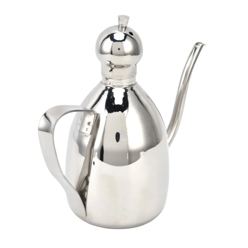 Stainless Steel Oil Can Portable High Water Tightness Stainless Steel Oil Can For Kitchen0.5L