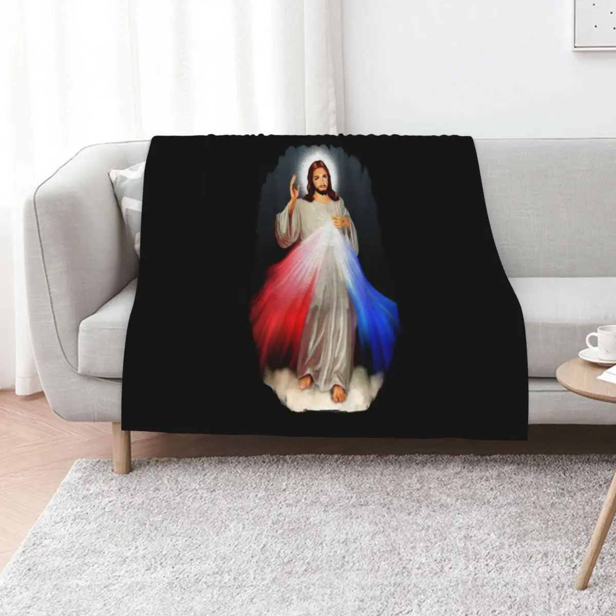 Divine Mercy Throw Blanket Single Decoratives Beautifuls Decorative Sofa Sleeping Bag Tourist Blankets