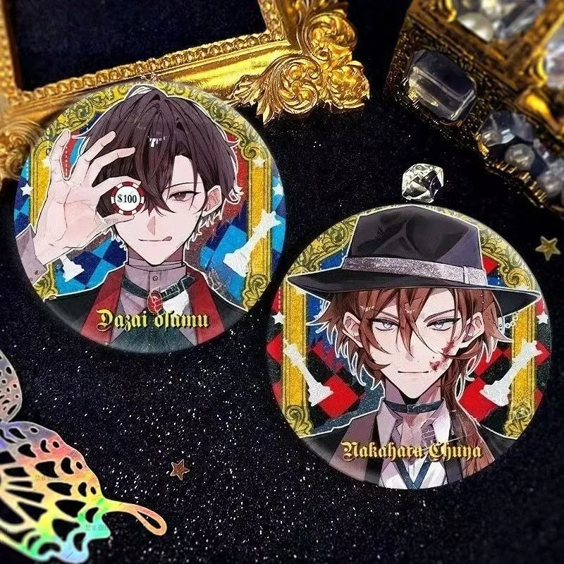 جديد بونغو الضالة الكلاب دازاي أوسامو ناكاهارا تشويا الإبداعية الكرتون مزدوجة فلاش شارة شخصية أنيمي الطرفية هدية عيد