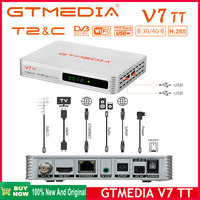 New Gtmedia V7 TT 1080P Full HD DVB-T/T2/DVB-C Italy Russia USB WIFI Digital Decoder Hevc 10Bit H.265 Terrestrial Cable TV Tuner