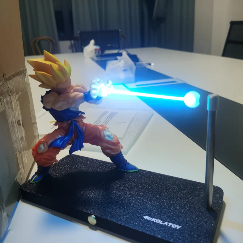 Anime Dragon Ball Goku Figur Nachtlicht Action Figur Kamehameha Welle Magnetische Licht Lampe Pvc Modell Individuelles Spielzeug Kind Geschenk