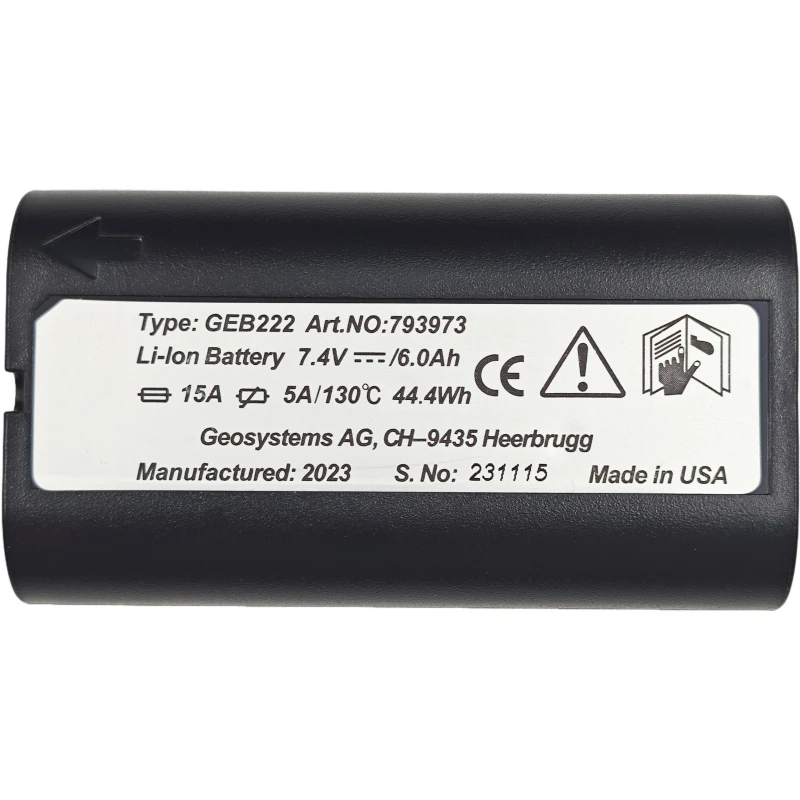 5pcs GEB222 แบตเตอรี่สําหรับ Leica ATX1200 GPS1200 GRX1200 รวมสถานี 7.4V 6000mAh เครื่องมือสํารวจแบตเตอรี่ลิเธียมสําหรับ Leica