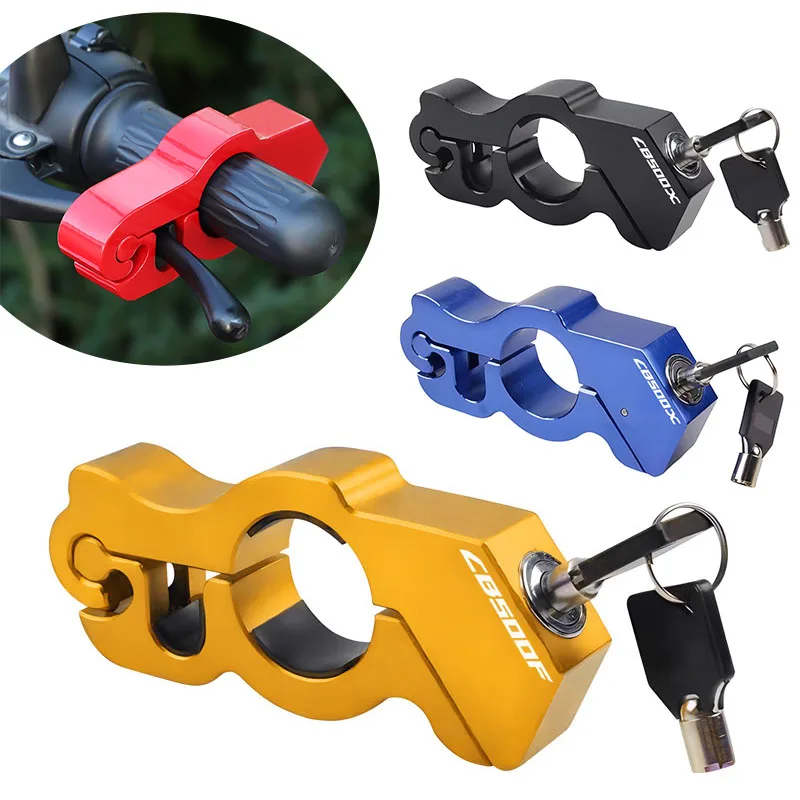 Motorcycle Handlebar Lock Handle Solid Lock Anti Theft For cb500x cb500f Handlebar Brake Handle Solid Pull Rod Anti Theft