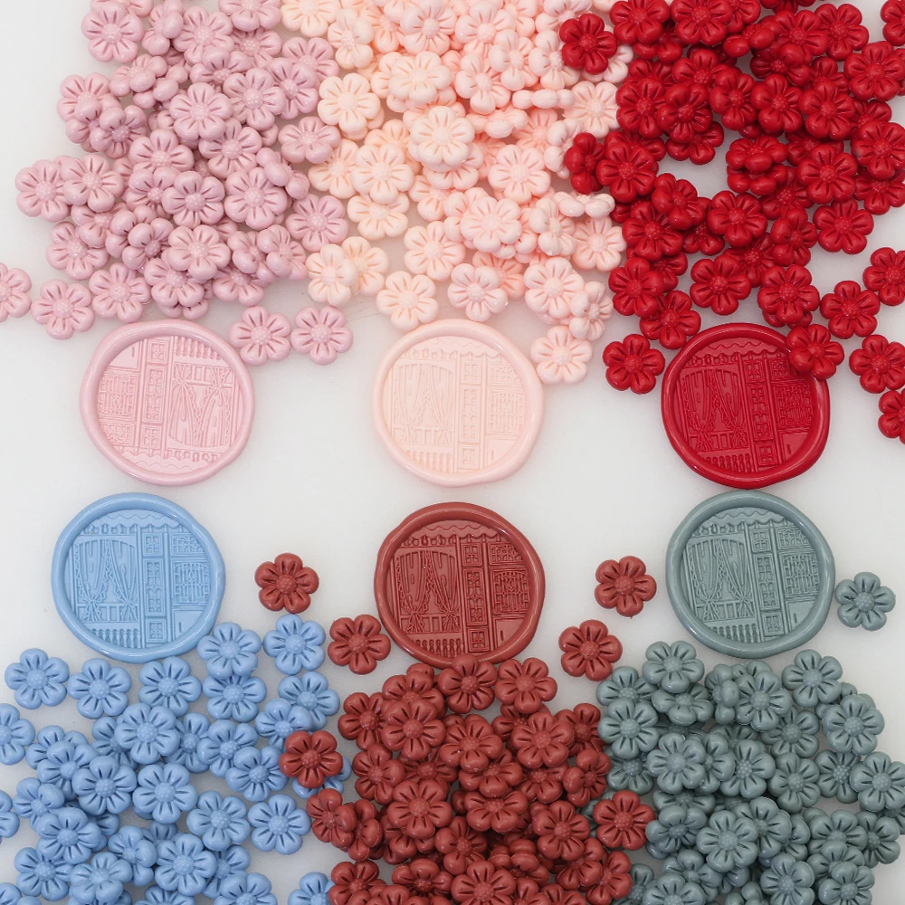 Flower-Shaped Sealing Wax Bead - Wedding Sutra 评论和价格