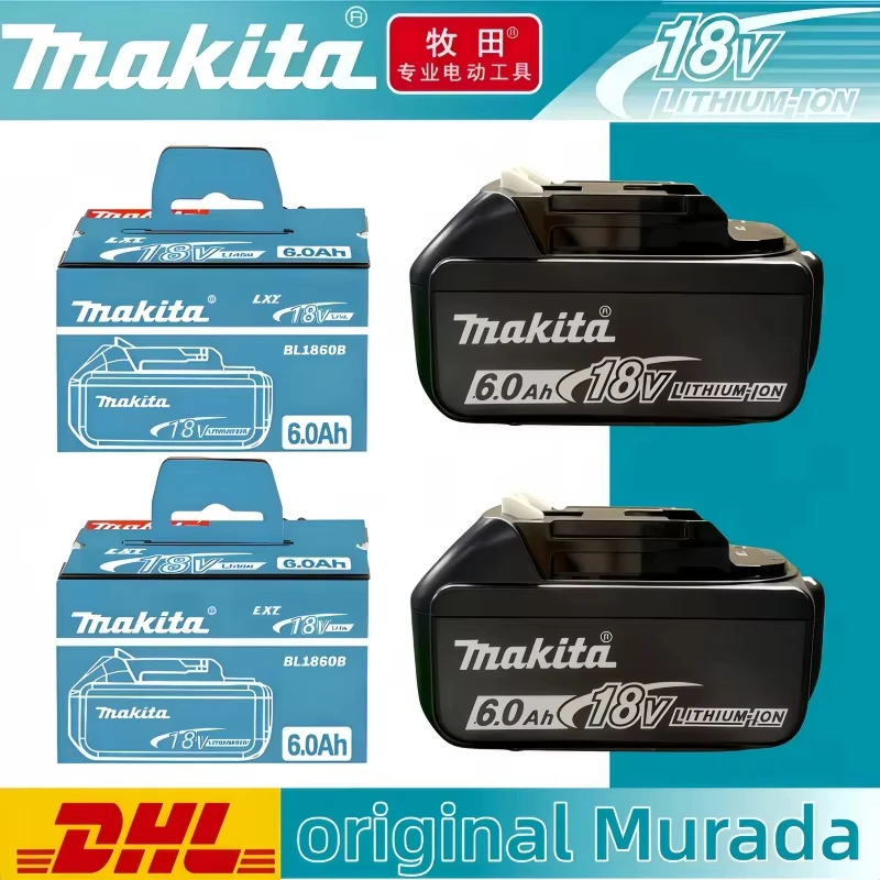 🚀   ️Batterie Makita 100% originale, batterie rechargeable 18V 6,0Ah, remplaçant les batteries Makita BL1830B L1840B L1850B L1860B, batterie pour outils électriques