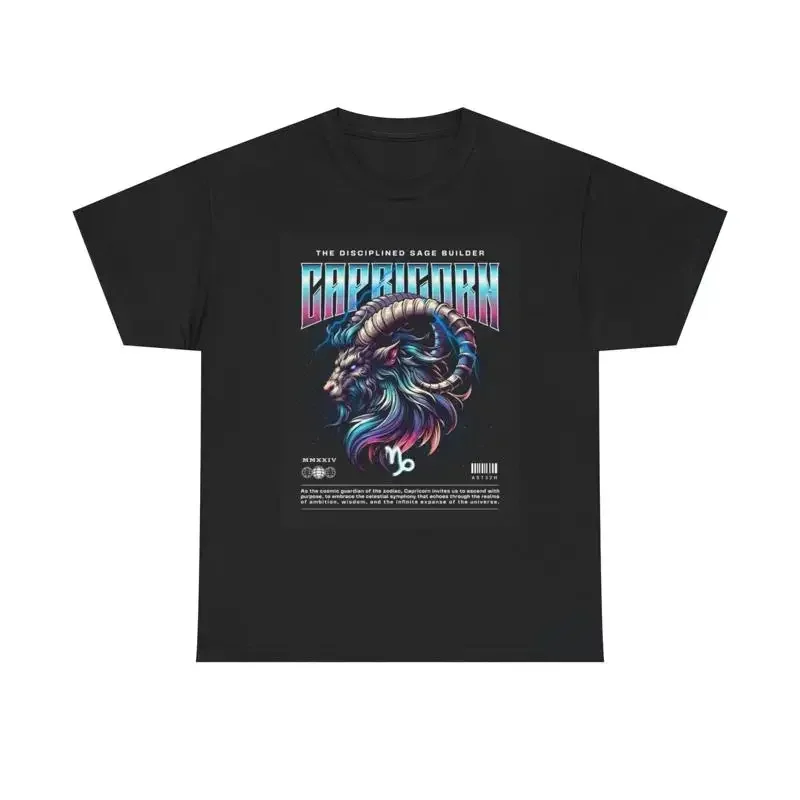 Capricorn Zodiac Astrology Sign T Shirt Heavy Cotton New