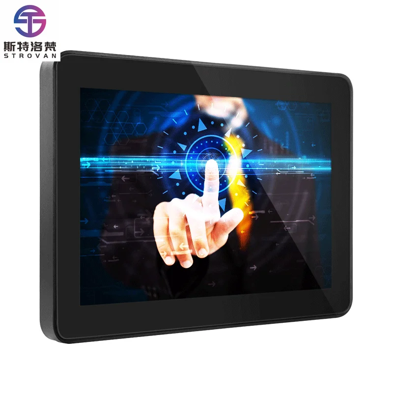 HM104 10 بوصة تعمل باللمس بالسعة الصناعية مع سطوع عالية 1000 شمعة في المتر المربع #1