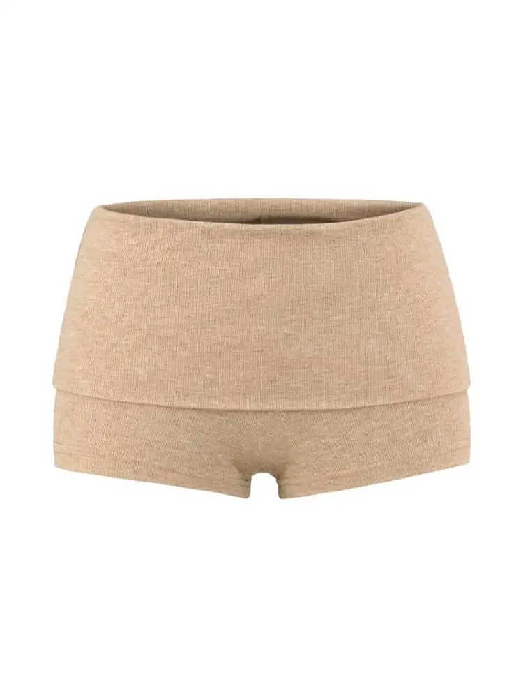 Sexy Low Waist Cuffed Hot orts Tight Fit  Skirt Anti Exposure Bot American College Girl Sle High Elastici Street...