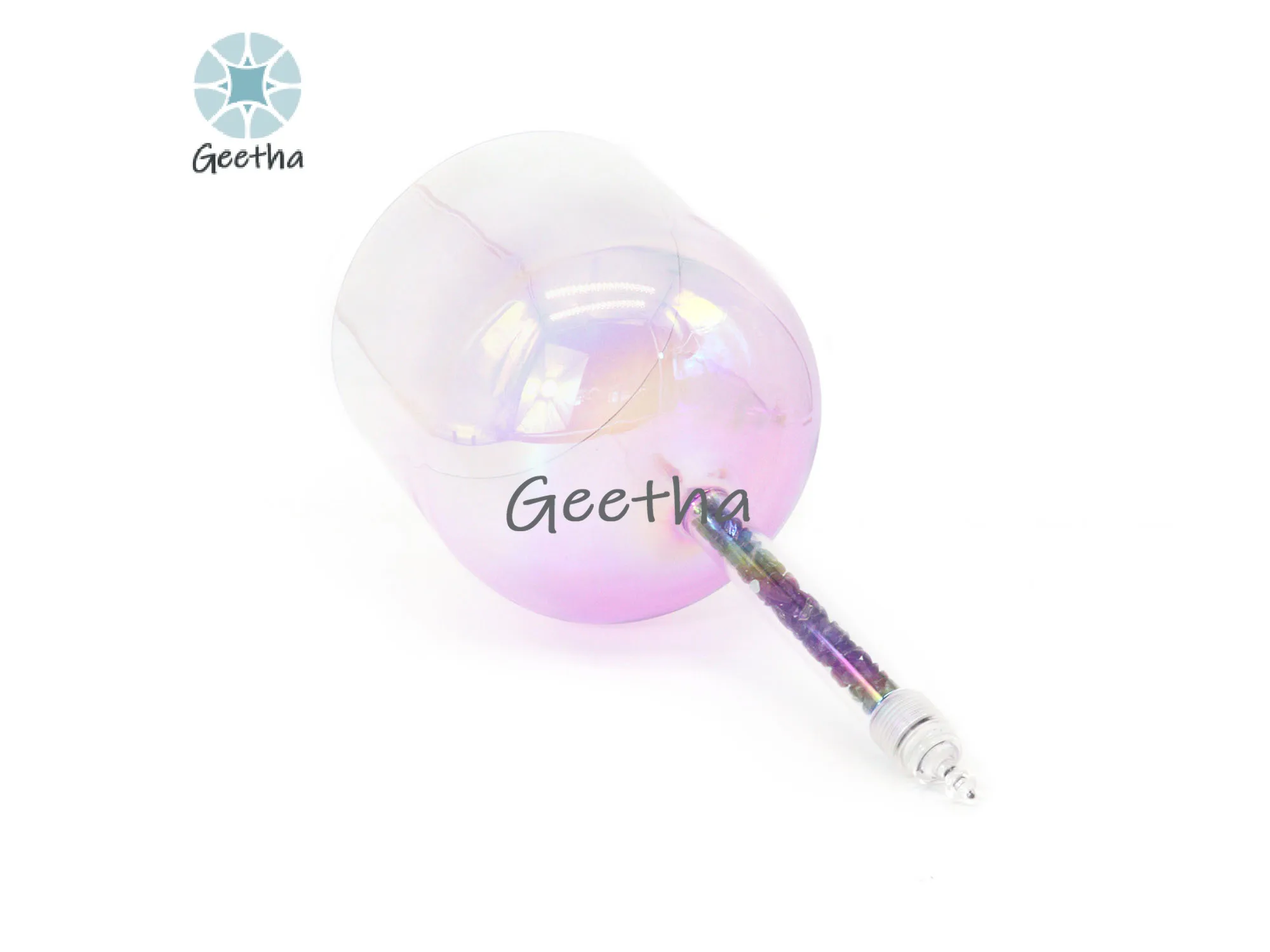 Amazing Sound  Amethyst Singing Crystal Singing Handle Bowl 432hz Chakra Set for Sound Healing