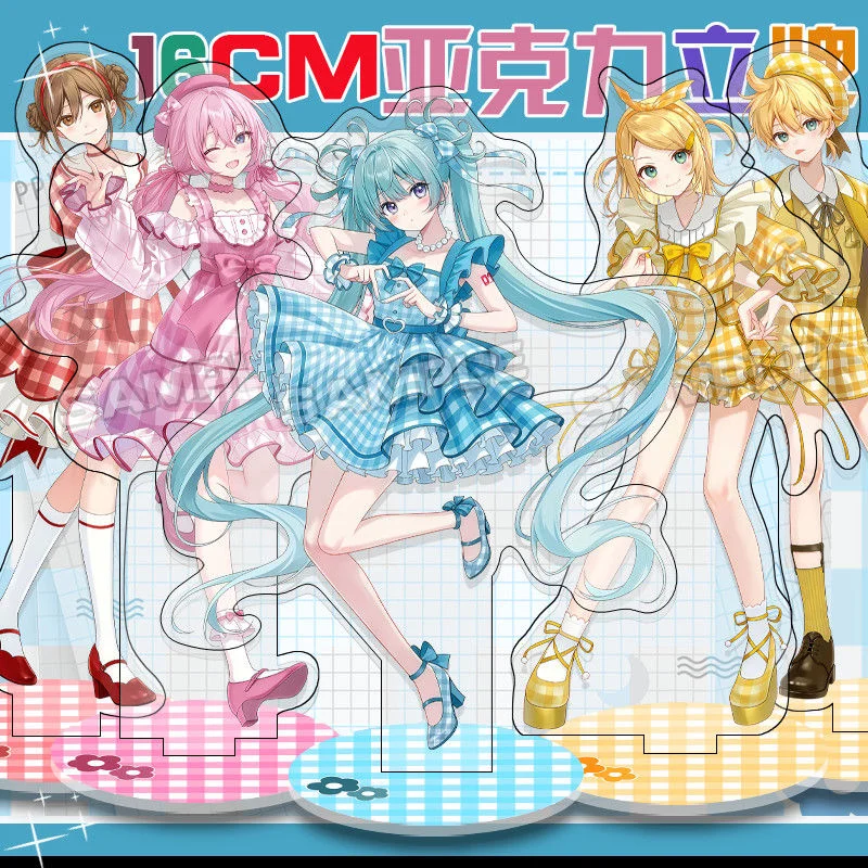 

Anime Peripherals Kagamine Len Figure Acrylic Stand Kagamine Rin Figurine Acrylic Pendant Luka Megurine Decoration Toys Gifts