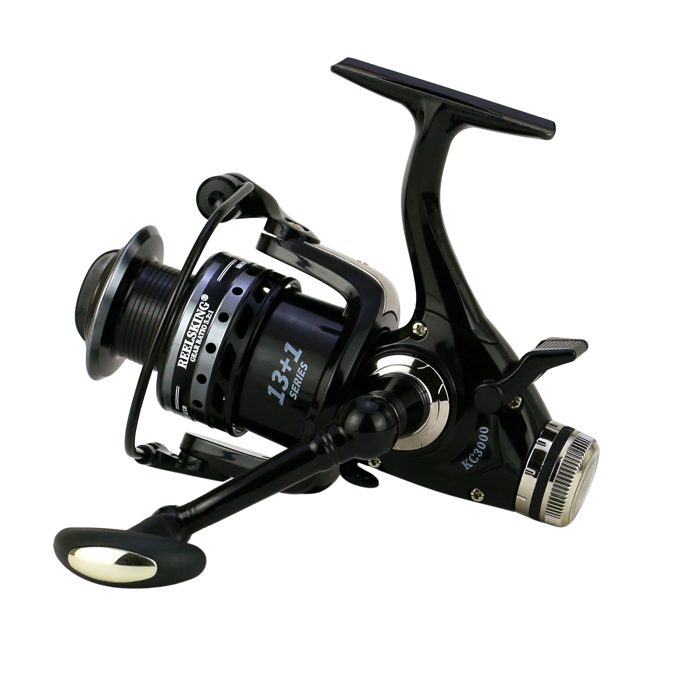 REELSKING KC series  Double Brake Reel  Bait runner  Spinning Reel 10 KG Max Drag Front and Rear Drag Sytem Fishing Reel