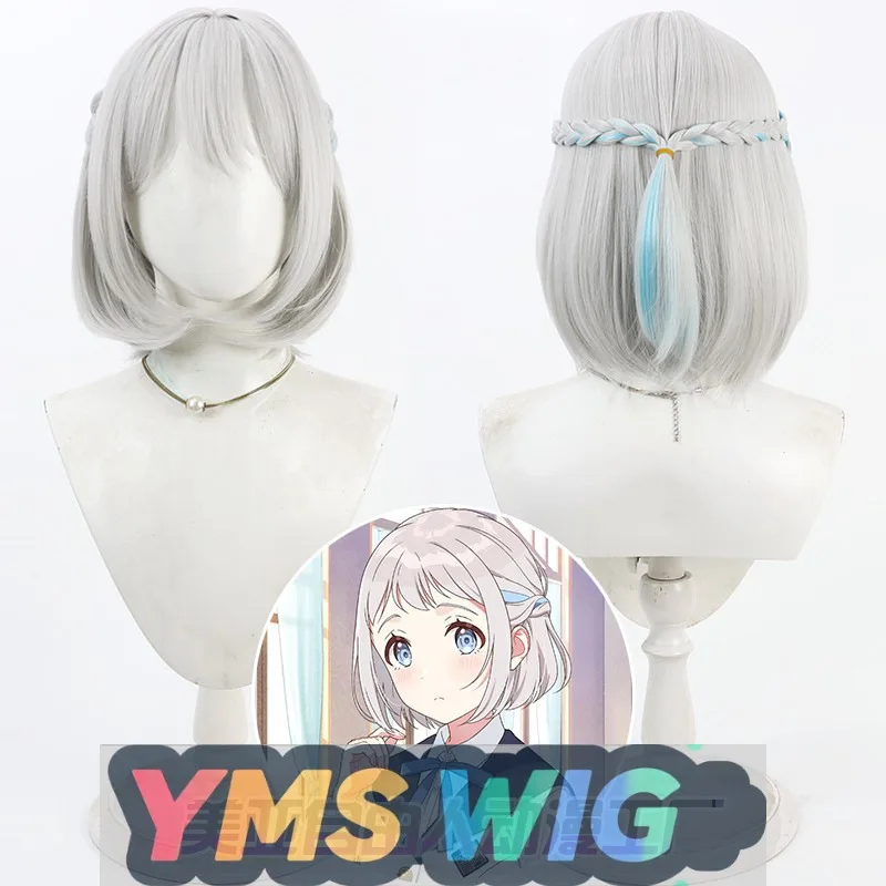

YMS WIG Academy Idol Master Katsuragi Lilja Cosplay Wig Silver