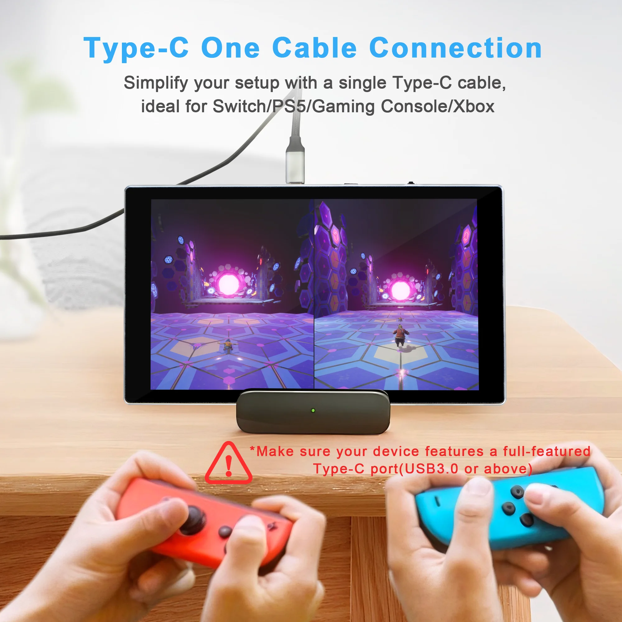 Wisecoco 7 Polegada 1920x1080 FHD Monitor Portátil Touch IPS Tela Tipo C Display de Jogos para Raspberry Pi Laptop PC PS5 XBox