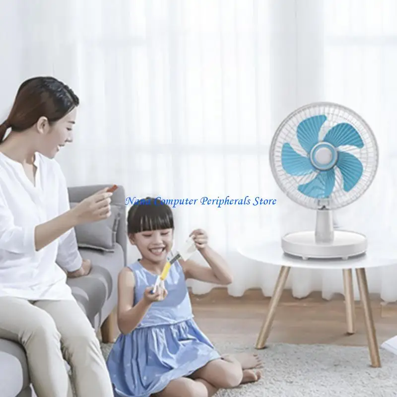 F68C 9Inch Electric Fan Student Dormitory Silent- Home Office Small Desktop Clamp Usb Charging Fan 3 Mini Fan