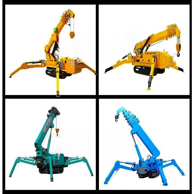 Certified Telescopic Boom Lift 2 Tons To 10 Tons 14 Tons 8m 10m 24m Rough Terrian Crawler Spider Crane High Quality Hot Sale