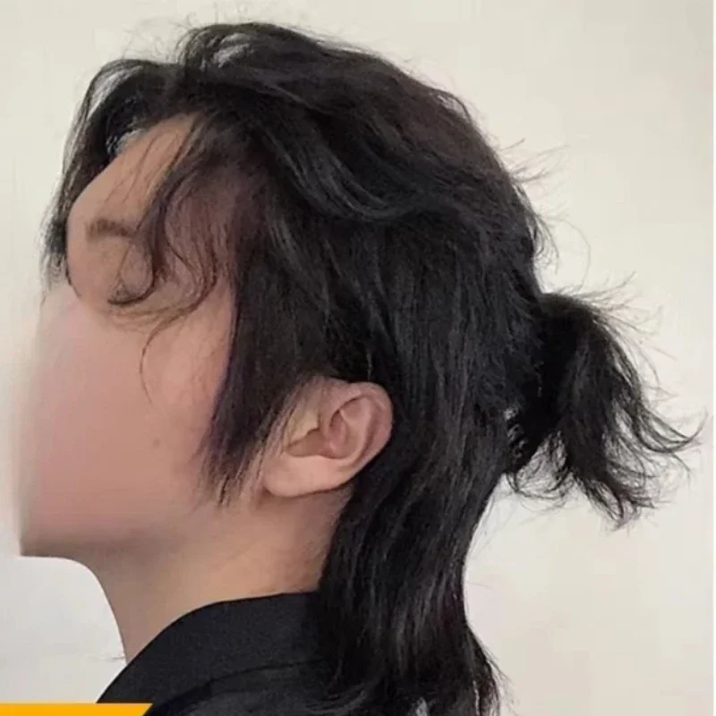 [Super Invisible] Swiss Net Forehead Swiss Net Men's Invisible Headgear Gradient Crocheted Comb Back Head Samurai Head
