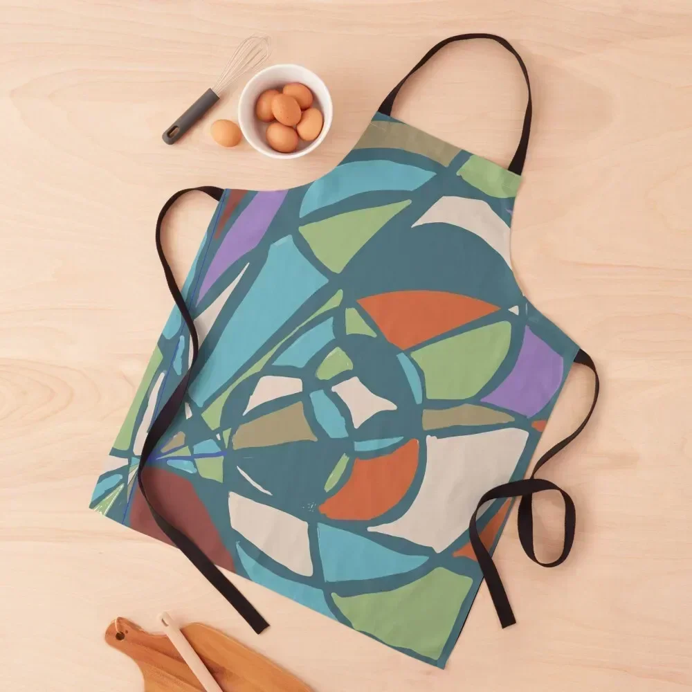 

Abstract Geometric Wearable Art Apron Kitchen kitchen girl Kitchen Supplies Idea Goods Chef Accessory Apron