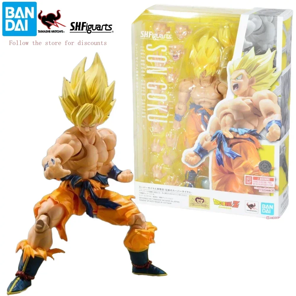 

In Stock Bandai S.H.Figuarts SHF Super Saiyan Son Goku The Legendary Action Figures Toys Collection Gifts