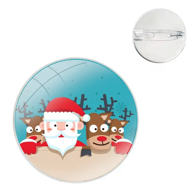 Emblema do Feliz Natal, Broche Pin, Acessórios para Roupas, Decoração Mochila, Presente