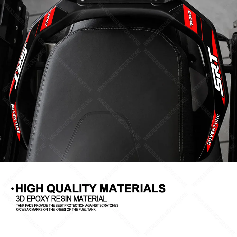 Motorcycle Tank pad Stickers Protection kit Waterproof Protective Sticker For QJ SRT 700 X 3D Epoxy Resin Protective Sticker