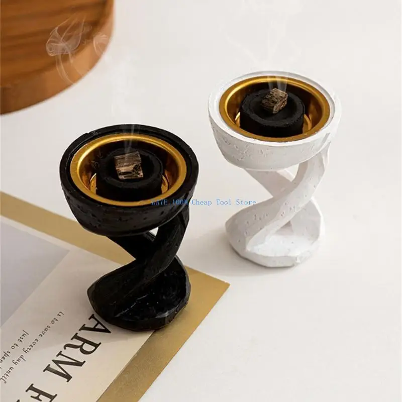 

G6KA Arab Incenses Burners for Meditations and Home Fragrances Diffuser Resins Twist Bakhoor Burners Ashes Catcher Tray