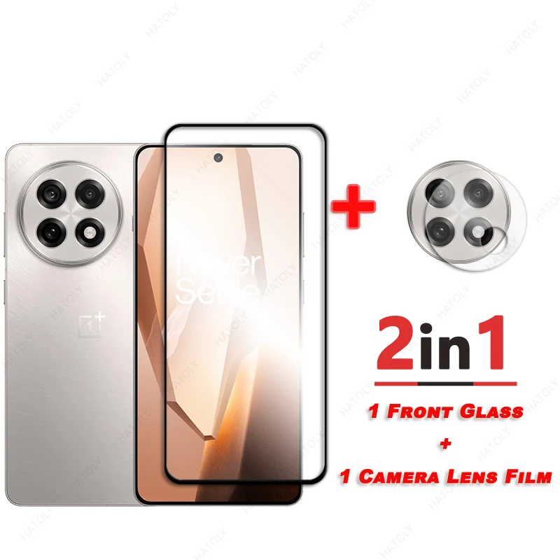 For OnePlus 13R Glass Screen Protector For OnePlus Ace 5 Pro Black Edge Protective Film Camera Lens Film For OnePlus Ace 5