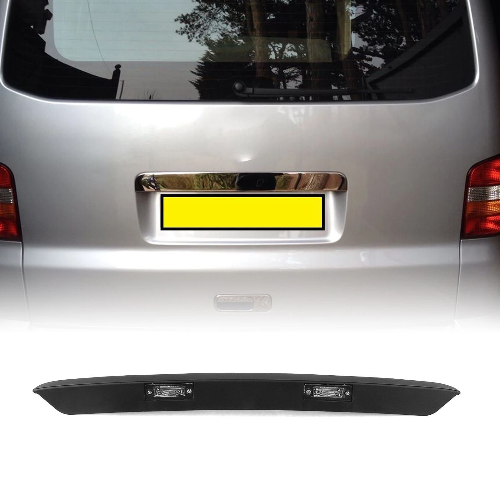 

Поп для Volkswagen VW Transporter T5 2003-2015 задняя дверь задние ворота задняя крышка багажника дверной номерной знак лампа накладка с подсветкой