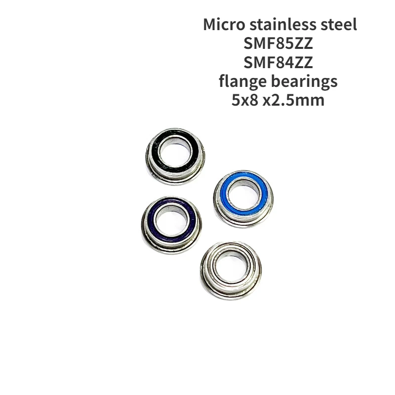 

Micro stainless steel SMF85ZZ SMF84ZZ flange edge bearings 5x8 x2.5mm micro bearing