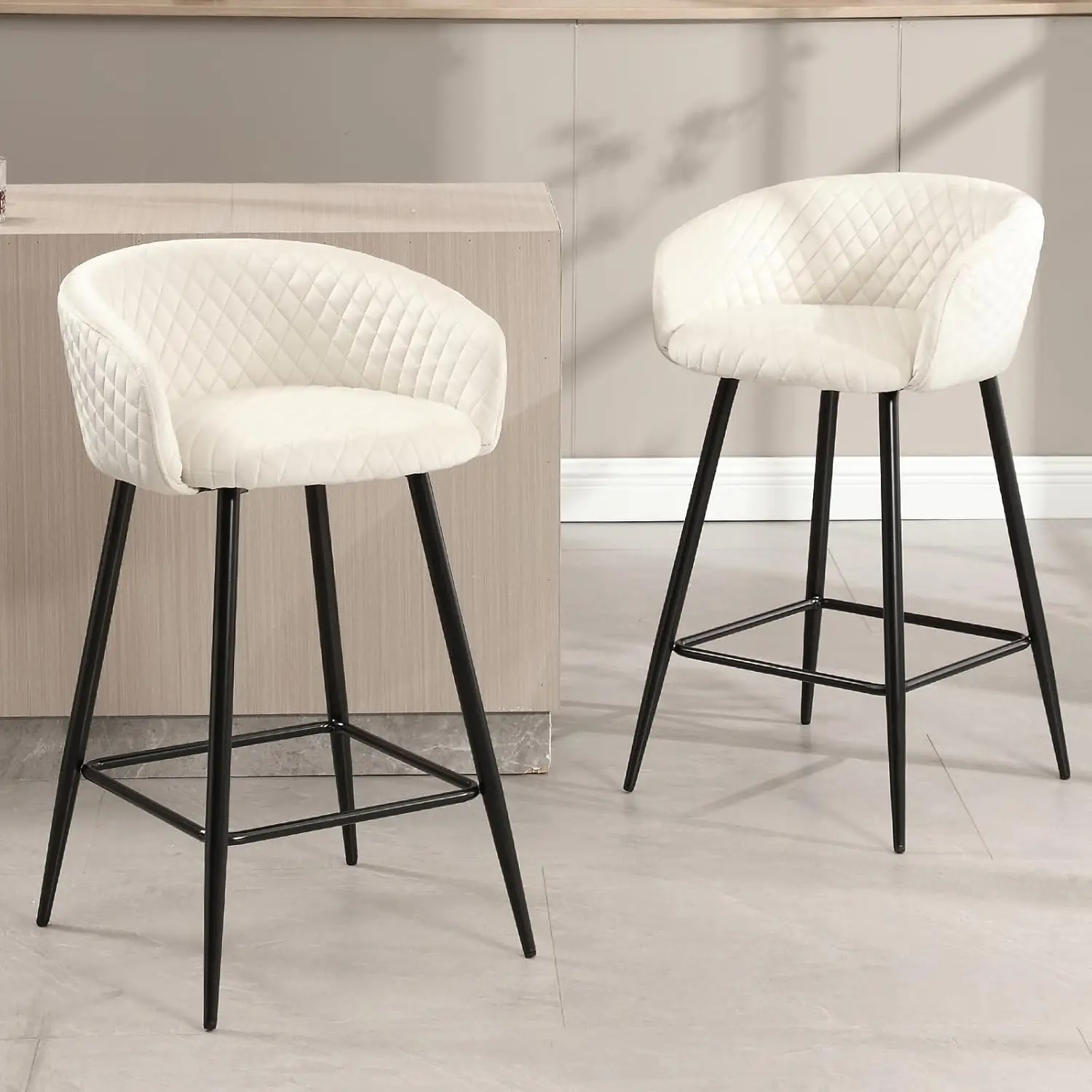 Counter Height Bar Stools Set of 2, 27.5