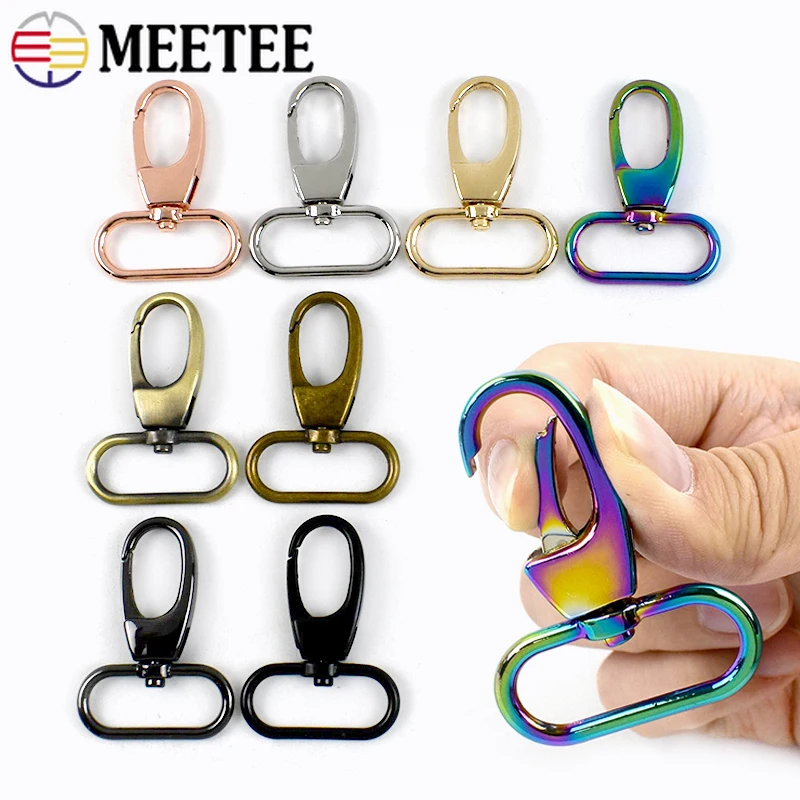 

10/20Pcs 20-38mm Metal Buckles Swivel Lobster Clasp Dog Collar Adjuster Buckle Multiple Colored Hooks DIY Hardware Accessories