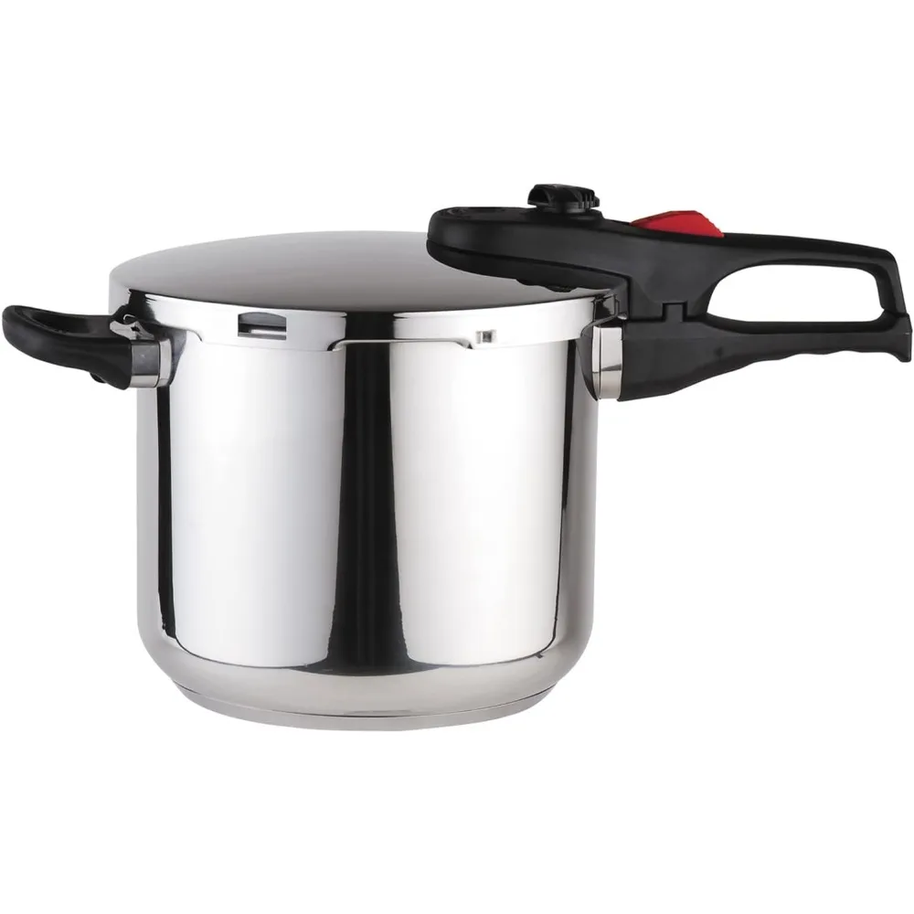 Magefesa® Practika Plus Super Fast pressure cooker, 6.3 Quart, 18/10 stainless steel, suitable induction, excellent heat