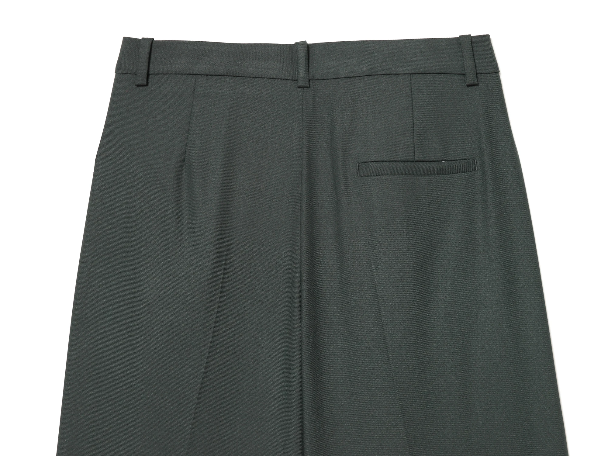 Women's Solid Wide-Leg Pants with Belt and Zipper Closure