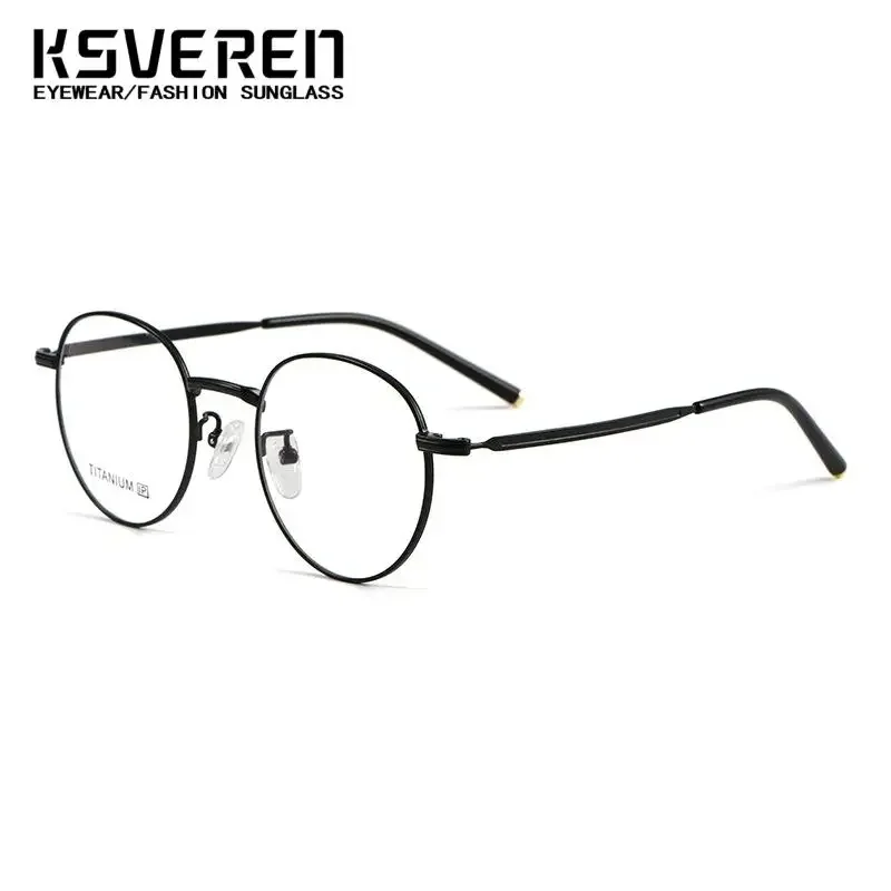 패션 편안한 안경 빈티지 럭셔리 타원형 티타늄 독서 안경 광학 처방 안경 프레임 남성 여성