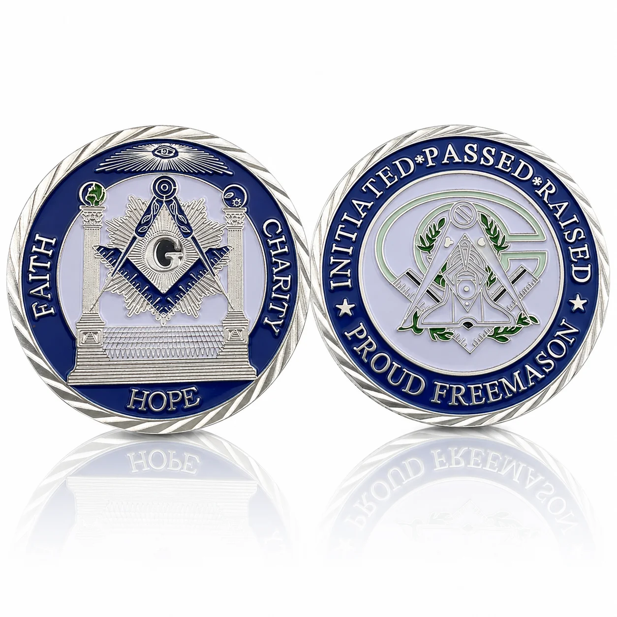 Token Coin Mechanism - Moneda Masónica de Plata, Moneda de