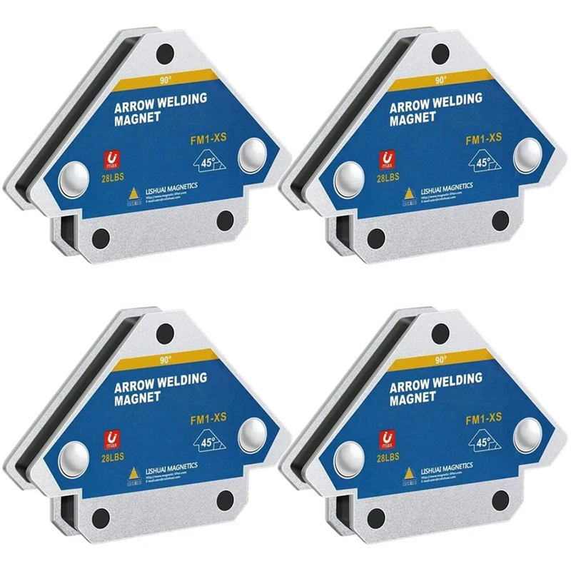 

New-28Lb Welding Magnets, Heavy Duty Magents Holder, 4Pcs 3Inch Strength Strong Magnetic Clamps Arrow-Holder