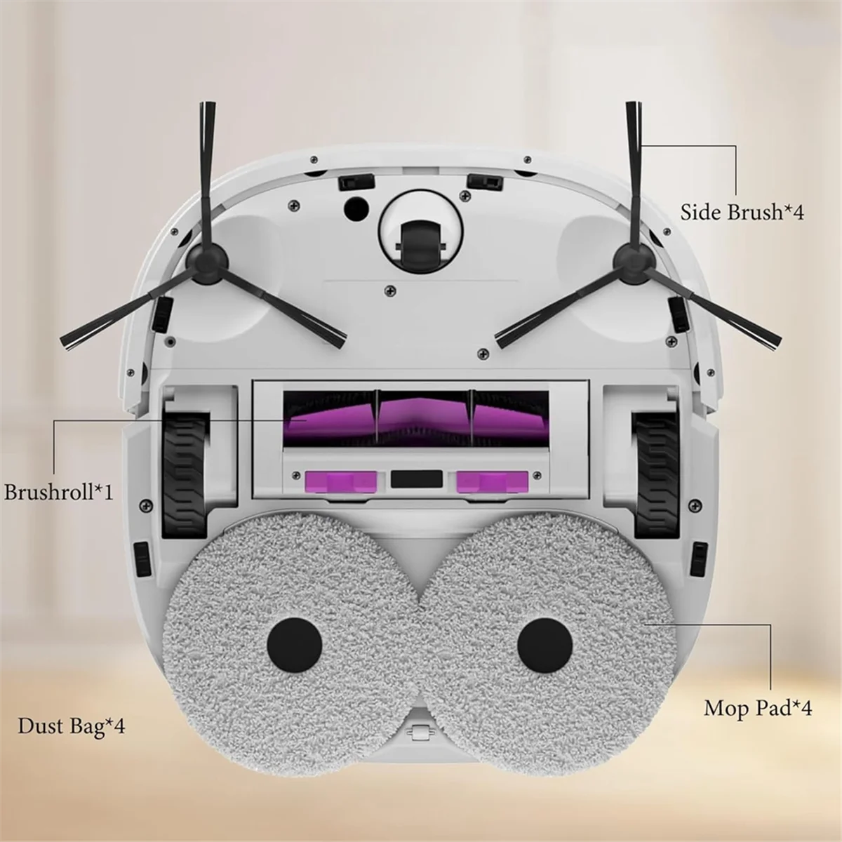 For Eureka J12 Ultra Vacuum Cleaner Main Side Brushes Hepa Filters Mop Pads Dust Bags Replacement Parts_A66K
