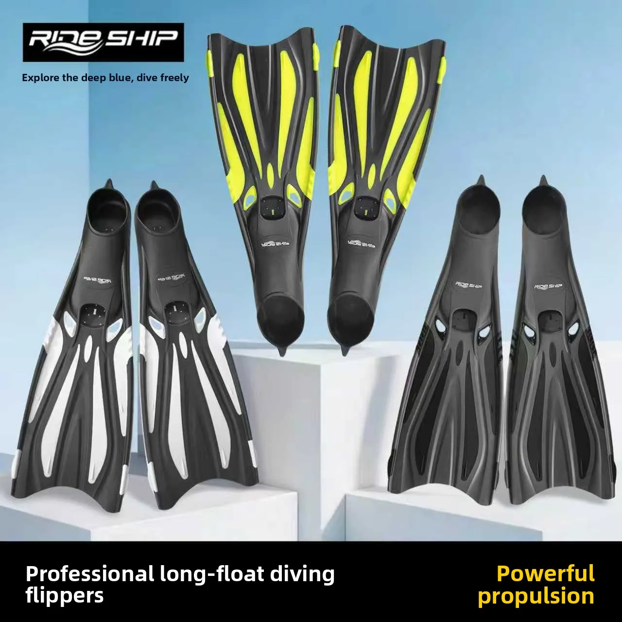 professional-swimming-duck-webbing-training-equipment-free-diving-long-fin-snorkeling-gear-unisex-adult-dive-flippers