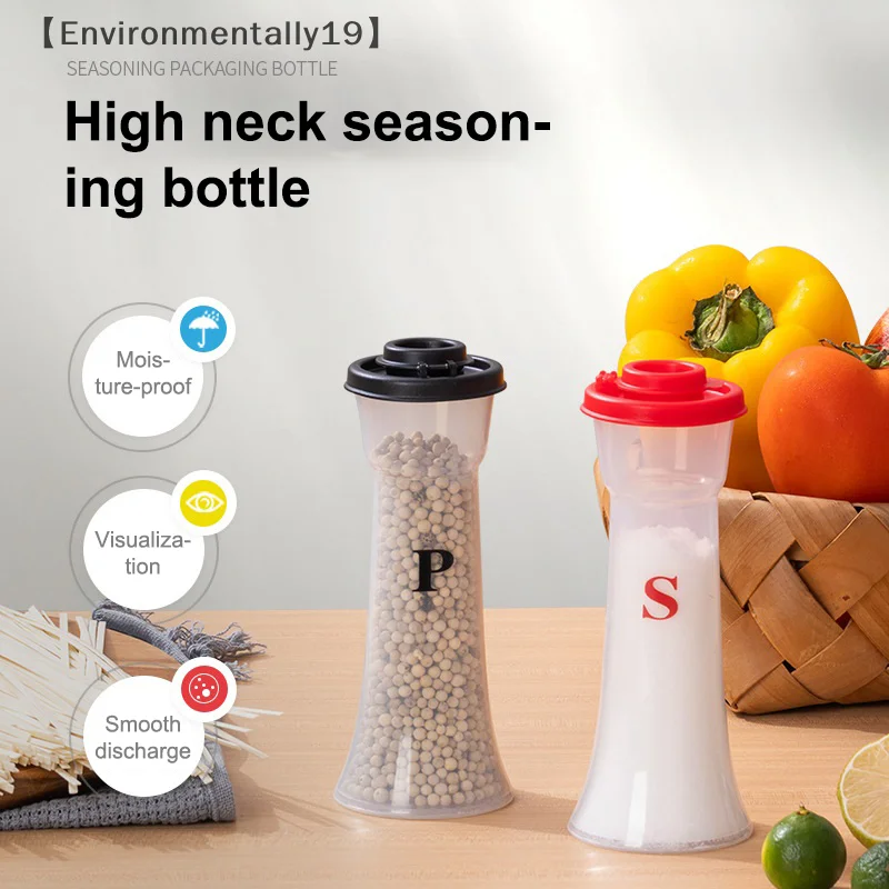1/2Pcs Salt And Pepper Shakers Set Spice Storage Seasoning Organizer Barbecue Seasoning Jar For Home Kitchen Restaurant Camping