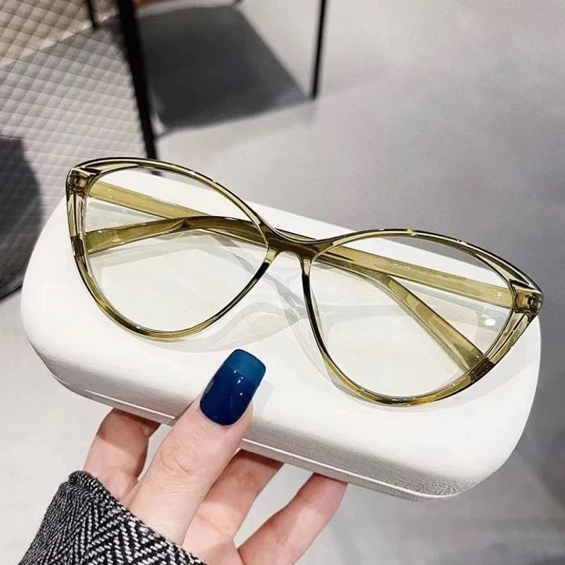 الرجعية القط العين الإطار وصفة طبية نظارات خمر مكافحة الضوء الأزرق حجب نظارات مخصصة للجنسين وصفة طبية قصر النظر نظارات