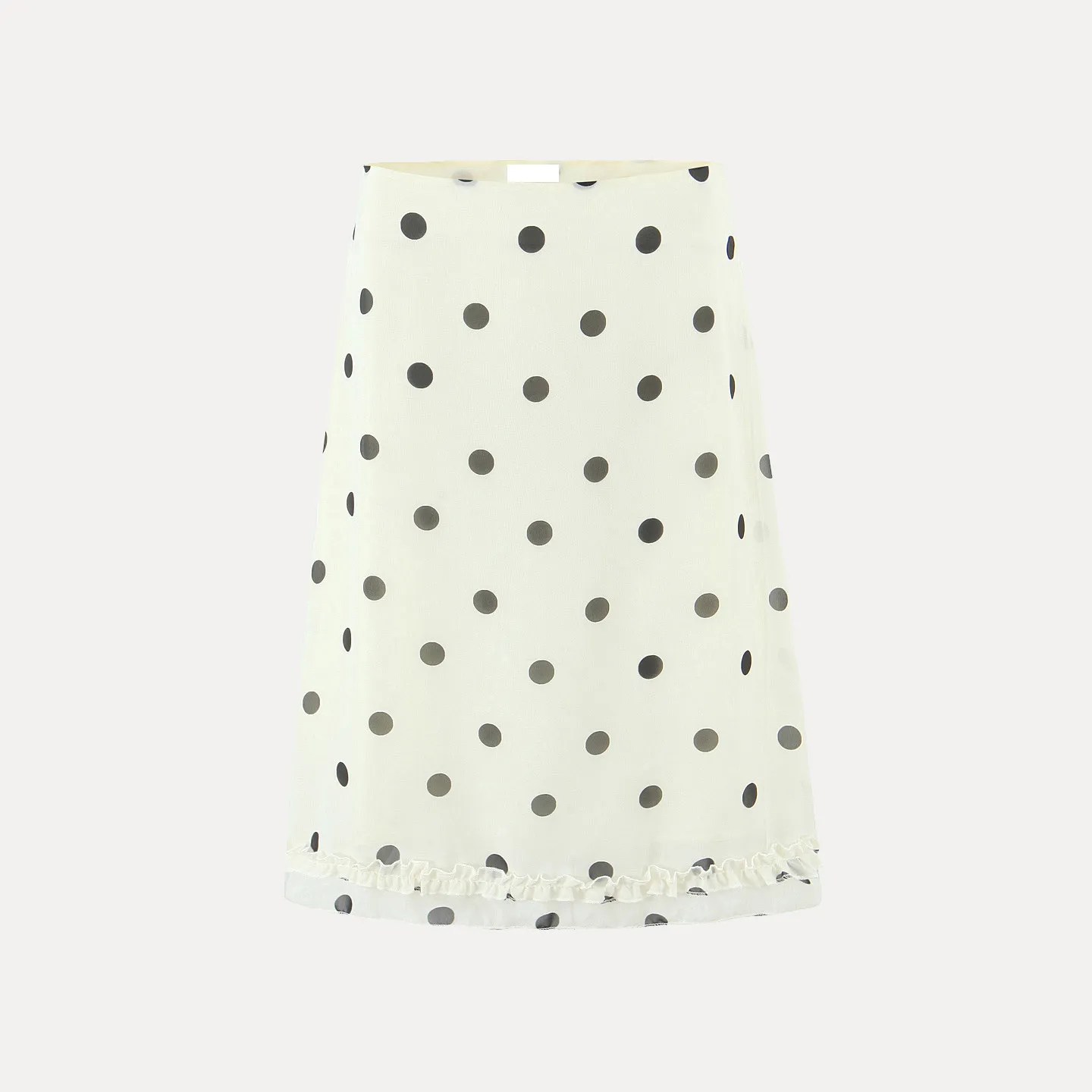 

Новая женская винтажная юбка миди в горошек 2026 года, универсальная, с низкой талией, А-силуэт, из других материалов