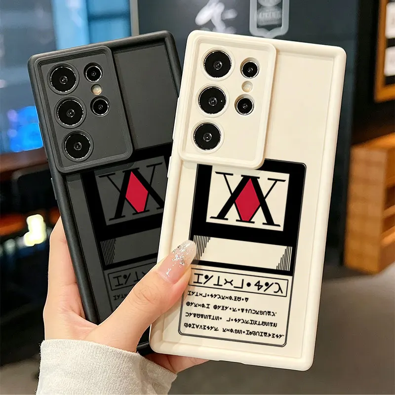 Hunter x Hunter License Card Silicone Phone Case For Samsung Galaxy S26 Ultra S26 Edge S25 FE S24 S23 S22 ULTRA S21 PLUS S20FE