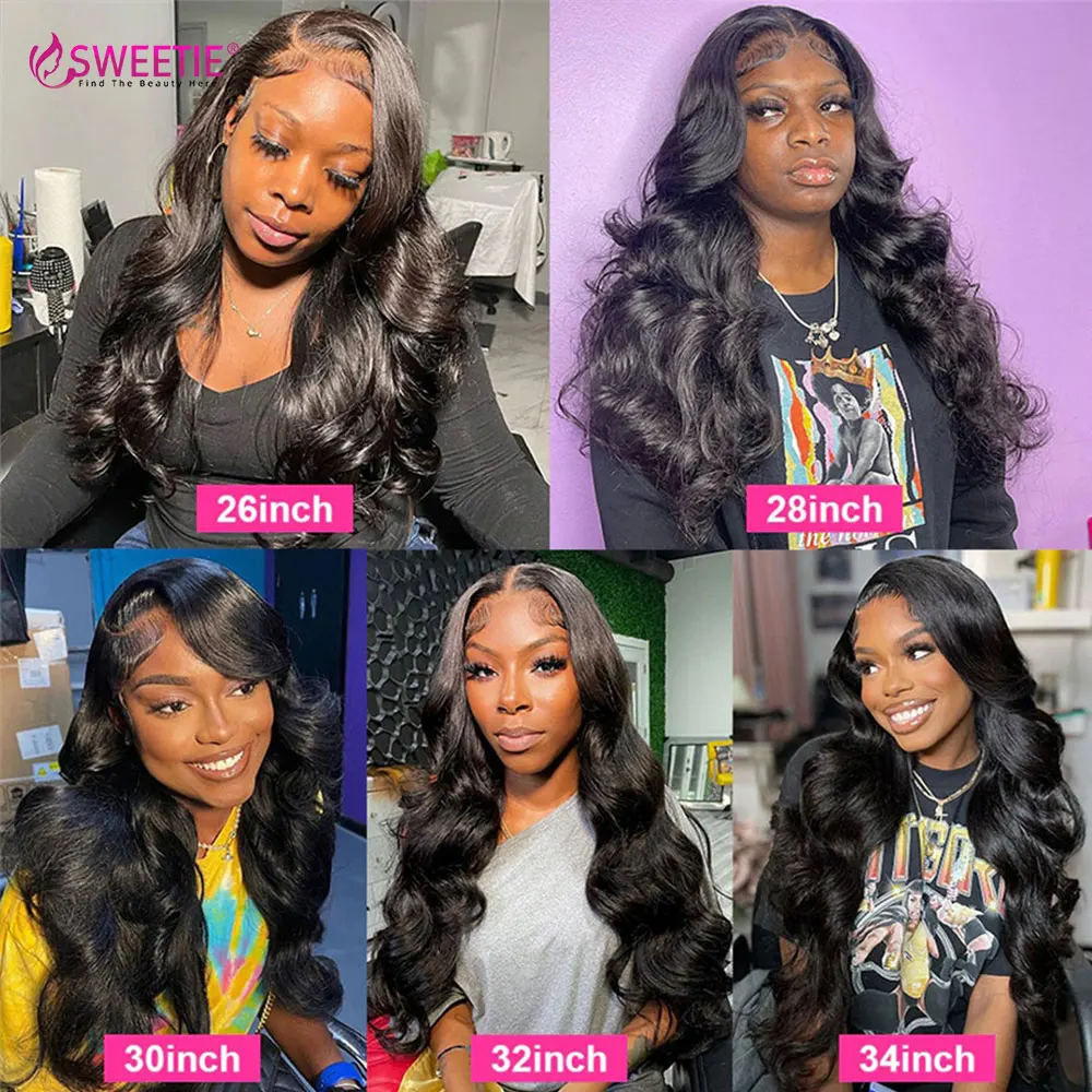 Body Wave Lace Front Human Hair Wig 13x4 13x6 Lace Frontal Wig 34 Inch 180 Density Loose Wave Brazilian Wigs For Women On Sale