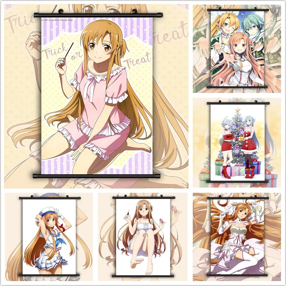 DIY 5D Diamond Painting Sword Art Online Asuna Anime Diamond Embroidery Cross Stitch Kit Full Round Diamond Mosaic Home Decor