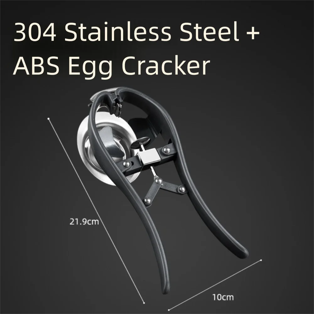 Handmatige eieropener 304 roestvrij staal 3-in-1 eierscheider Quick Release eierschaal cracker eierschaalsnijder bakgereedschap