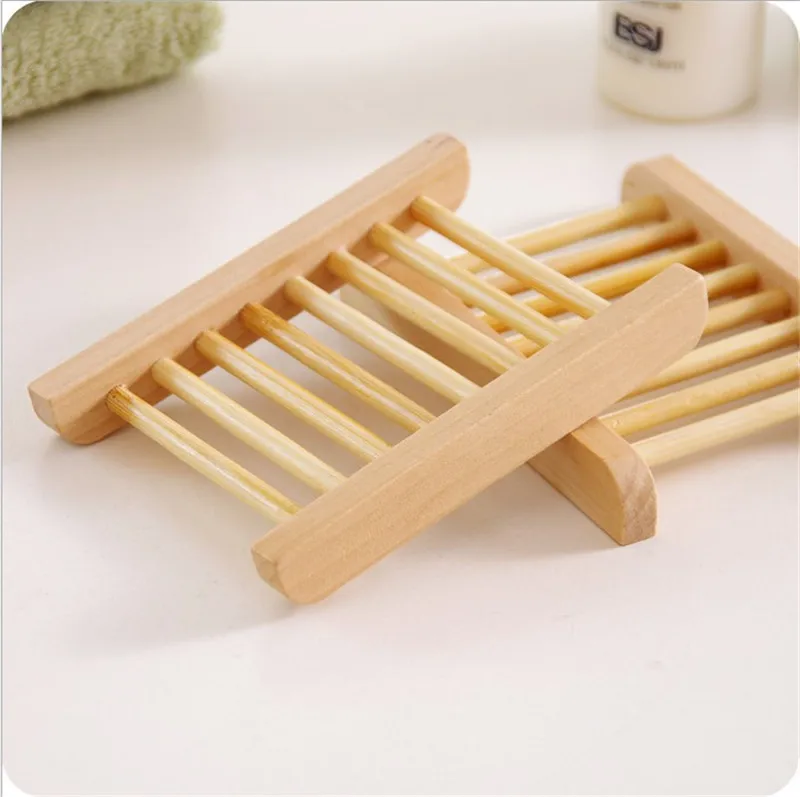 1pcs Waterproof moldy wood soap box holder suspended fertilizer soap holder filtered  drained water wooden grid anti dissolution