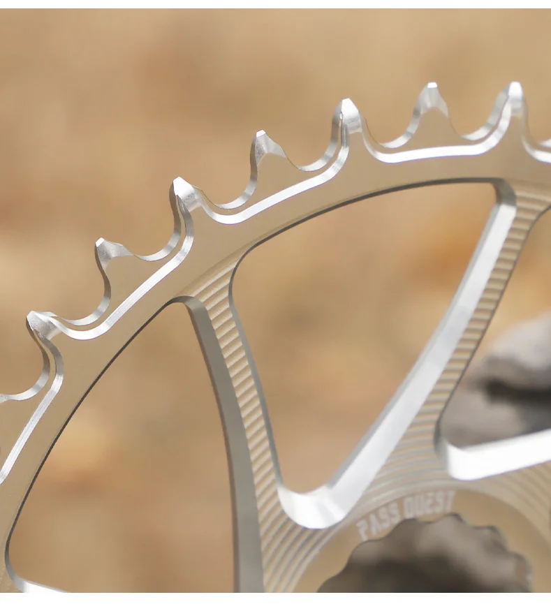 PASS QUEST Schmale Breite Kettenblätter für RACEFACE RF Next SL Sixc Atlas Serie Direktmontage-Kettenblätter Versatz 3mm Silber und Schwarz – Detail 12