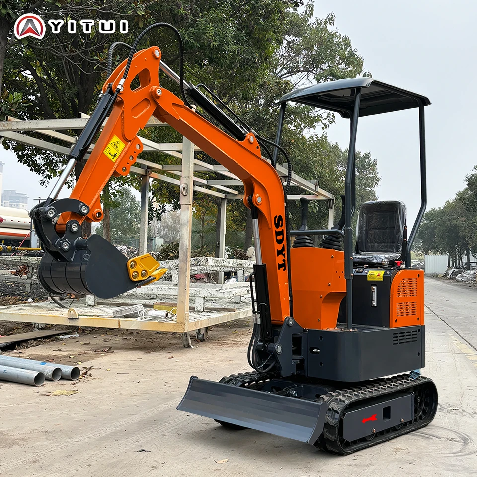 

Customized Mini Excavator 1.2 Ton Micro Digger for Home Use Garden Construction EPA/EURO 5 Small Hydraulic Excavator